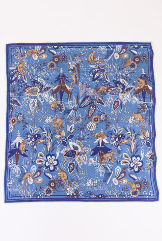 Inouitoosh Square Scarf Pagode Blue