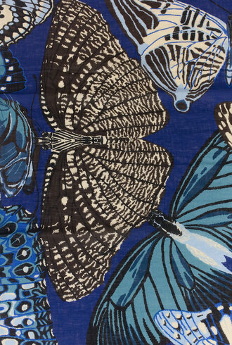 Inouitoosh Oblong Papillons Scarf Navy