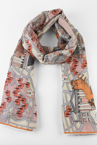 Inouitoosh Oblong Rome Scarf Powder