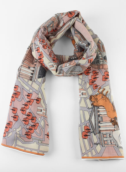 Inouitoosh Oblong Rome Scarf Powder