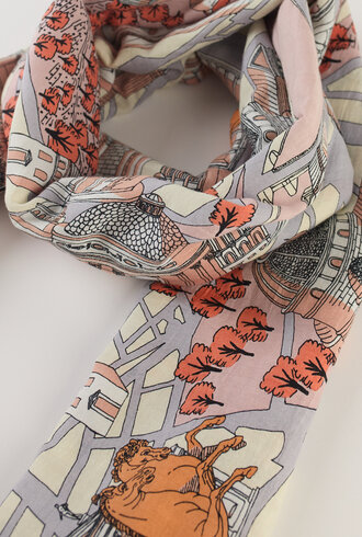 Inouitoosh Oblong Rome Scarf Powder