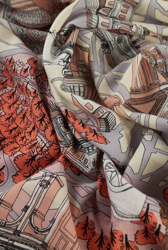 Inouitoosh Oblong Rome Scarf Powder