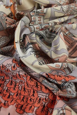 Inouitoosh Oblong Rome Scarf Powder