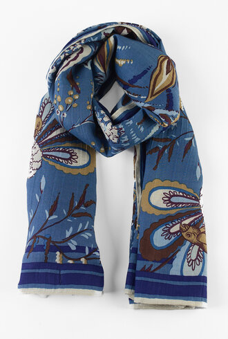 Inouitoosh Square Scarf Pagode Blue