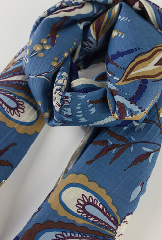 Inouitoosh Square Scarf Pagode Blue