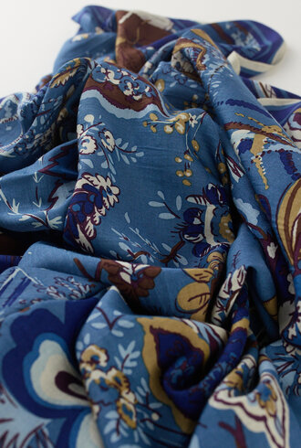 Inouitoosh Square Scarf Pagode Blue