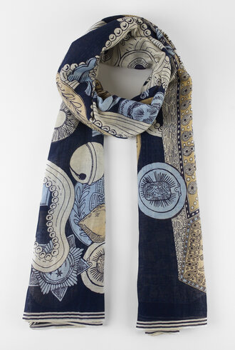 Inouitoosh Oblong Octopus Scarf Emerald