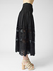 The Great The Rosette Crochet Canary Skirt Black