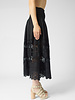 The Great The Rosette Crochet Canary Skirt Black