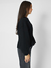 The Great The Slouchy Corset Sweatshirt Black