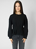 The Great The Slouchy Corset Sweatshirt Black