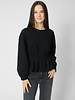 The Great The Slouchy Corset Sweatshirt Black