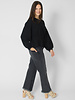 The Great The Slouchy Corset Sweatshirt Black