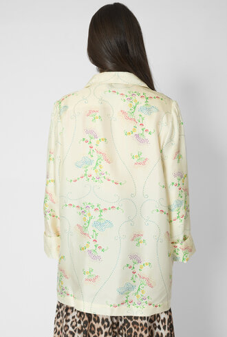 La Prestic Ouiston Elichou Blazer Broderie Ecru