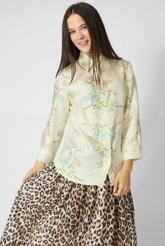 La Prestic Ouiston Emmanuelle Blouse Broderie Ecru