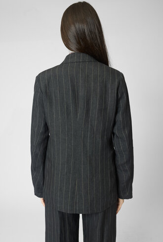 Diega Varizo Blazer Noir Ecru