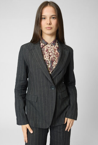 Diega Varizo Blazer Noir Ecru