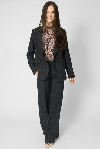 Diega Varizo Blazer Noir Ecru