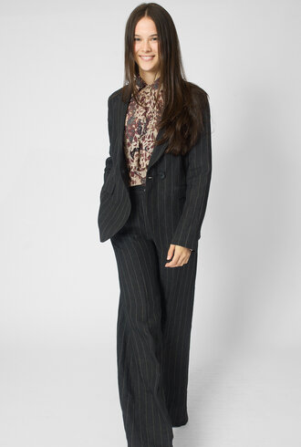 Diega Varizo Blazer Noir Ecru