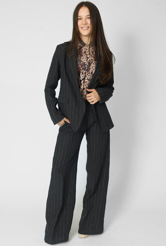 Diega Varizo Blazer Noir Ecru