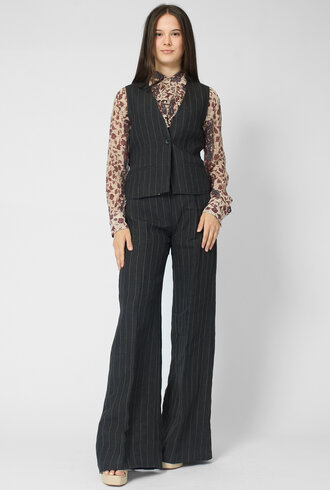 Diega Gapio Vest Noir/Ecru