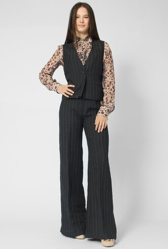 Diega Gapio Vest Noir/Ecru