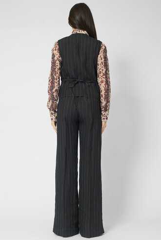 Diega Gapio Vest Noir/Ecru