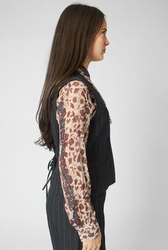 Diega Gapio Vest Noir/Ecru