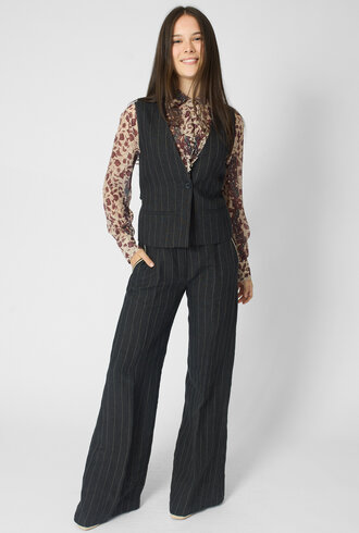 Diega Gapio Vest Noir/Ecru
