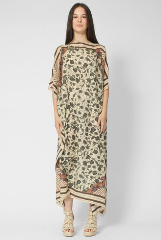 Diega Rafeo Dress Noir/Ecru