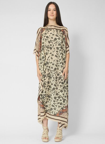 Diega Rafeo Dress Noir/Ecru