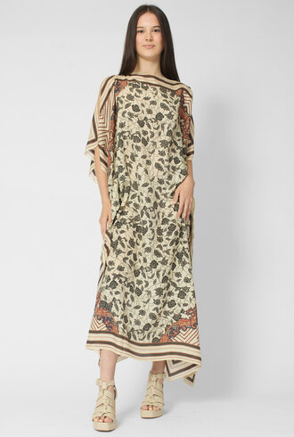 Diega Rafeo Dress Noir/Ecru
