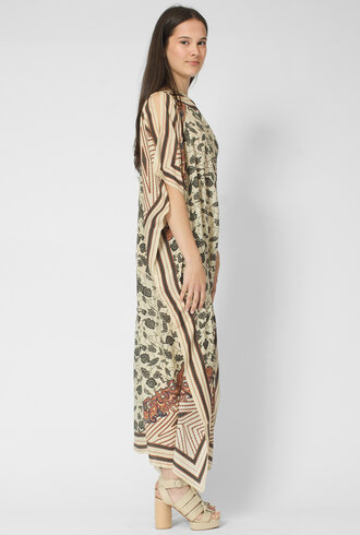 Diega Rafeo Dress Noir/Ecru