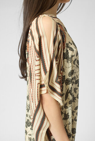 Diega Rafeo Dress Noir/Ecru