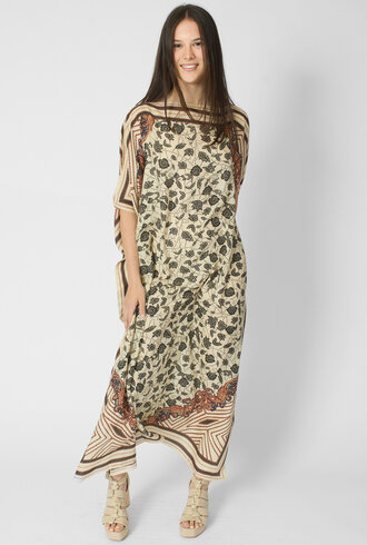 Diega Rafeo Dress Noir/Ecru