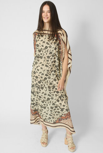 Diega Rafeo Dress Noir/Ecru