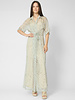 Alysi Freckled Printed Shirt Dress Pistachio