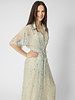 Alysi Freckled Printed Shirt Dress Pistachio