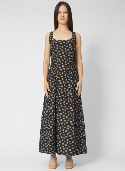 Apiece Apart Ballet Tank Dress Black and Camel