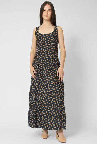 Apiece Apart Ballet Tank Dress Black and Camel