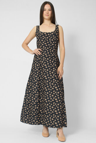Apiece Apart Ballet Tank Dress Black and Camel