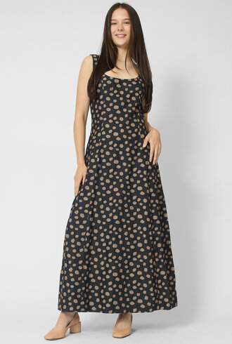Apiece Apart Ballet Tank Dress Black and Camel