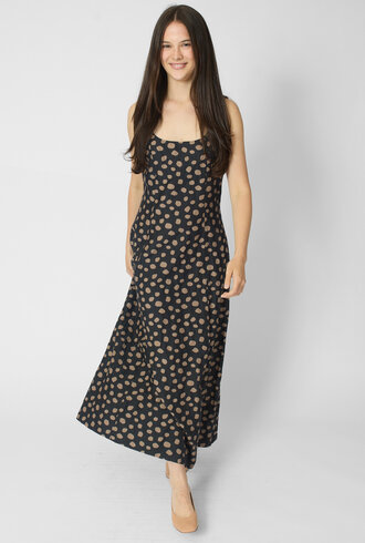 Apiece Apart Ballet Tank Dress Black and Camel
