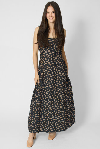 Apiece Apart Ballet Tank Dress Black and Camel