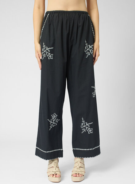 The Great The Weekend Pant Hanky Embroidery Black
