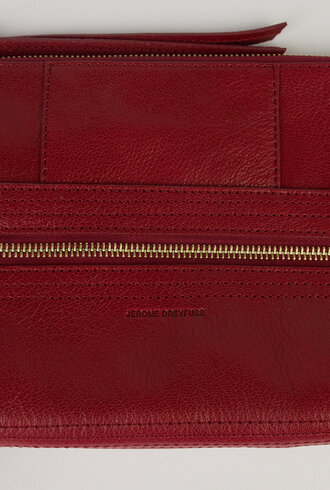 Jerome Dreyfuss Lucky Clutch L Carmin