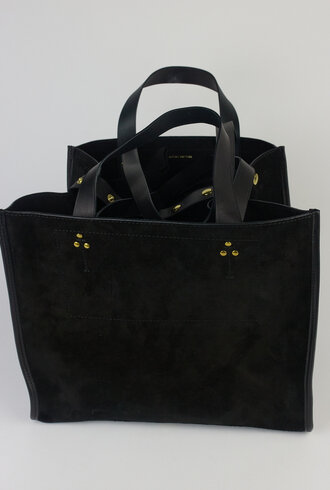 Jerome Dreyfuss Leon M Split Suede Noir
