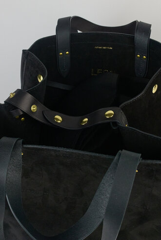 Jerome Dreyfuss Leon M Split Suede Noir