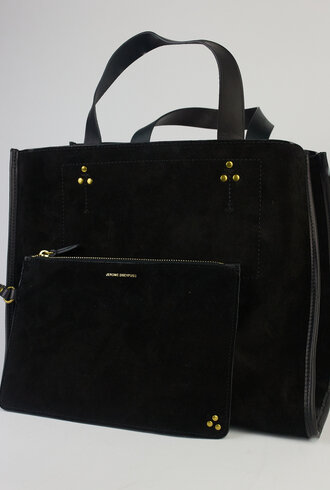 Jerome Dreyfuss Leon M Split Suede Noir