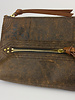 Jerome Dreyfuss Lucky Clutch Large  Marron